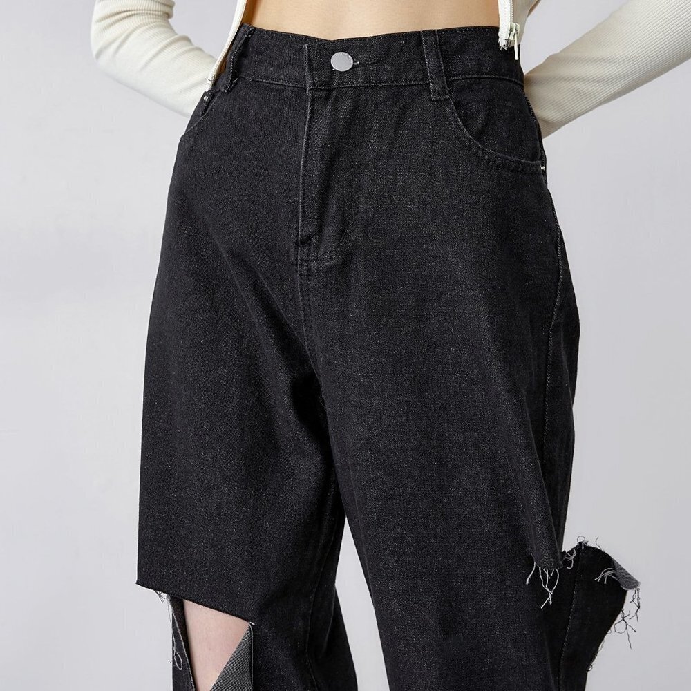 J.Ing Anarosa Black Distressed Jeans — image 6 of 7